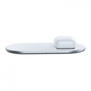 Indukční nabíječ Baseus Simple Pro 2v1, iPhone + Airpods Type C, barva bílá