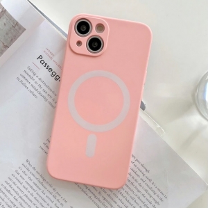 MagSilicone Case iPhone 12 - Light Pink