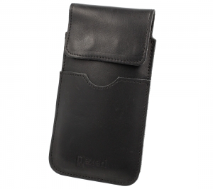 Pouzdro na opasek Nexeri Flap Leather, černá kůže, velikost iPhone 6, 7, 8, SE 2020