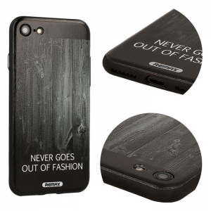 Pouzdro Back Case Remax iPhone 7, 8, SE 2020 (4,7), wood black
