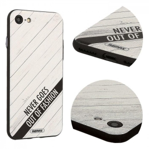 Pouzdro Back Case Remax iPhone 7, 8, SE 2020, wood white