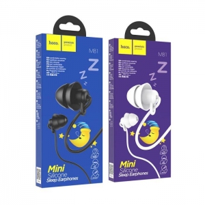 Hands Free HOCO M81 Sleep Earphones 3,5 mm jack, ideální pro spánek, barva bílá