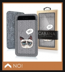 Kapsička CABANA na mobil (brýle) 10 x 17 cm, vzor No Cat