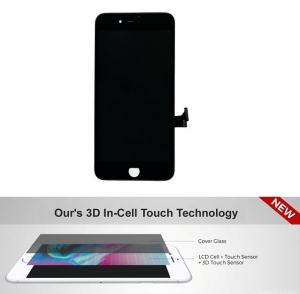 Dotyková deska iPhone 8, SE2020 + LCD black H03i - 3D IN-CELL technology