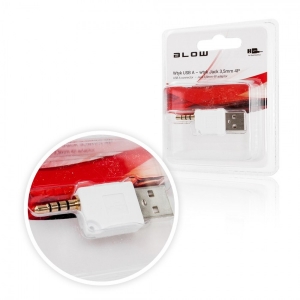 Adaptér USB A na Jack 3,5mm, barva bílá