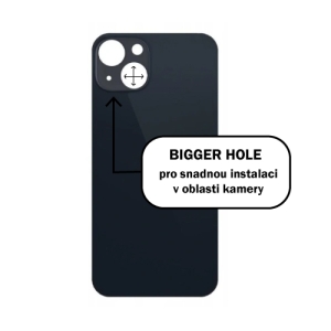 Kryt baterie iPhone 13   black - Bigger Hole