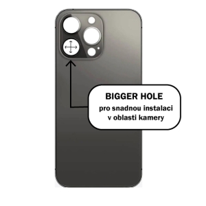 Kryt baterie iPhone 13  PRO grey - Bigger Hole