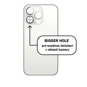 Kryt baterie iPhone 13 PRO MAX white - Bigger Hole