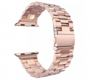 Kovový řemínek pro Apple Watch 42-45mm - rose gold