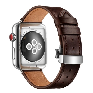 Kožený řemínek pro Apple Watch 38-41mm - dark brown