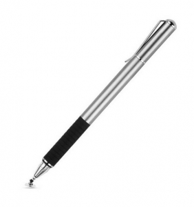 Dotykové pero (stylus) kapacitní, oboustranné Tech Protect Aluminium pro Tablet, Smartpohone, barva silver