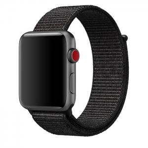 Nylon řemínek pro Apple Watch 42-45mm - black