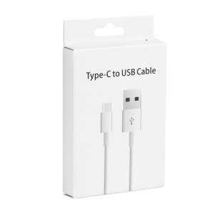 Datový kabel USB A na USB C 3.0, délka 1m, barva bílá BOX