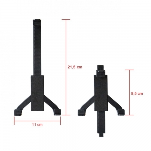 Držák do auta ART TABLET 2v1, čelní sklo + opěrka sedačky, barva černá