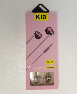 Hands Free KIN Super Bass 3,5 mm jack, barva růžová