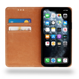 Pouzdro Book Leather Special iPhone XR, barva černá