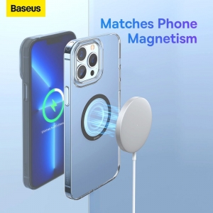 Baseus Univerzální magnetické kroužky pro MagSafe, 2 Ks balení, barva silver
