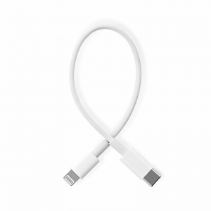 Datový kabel USB TYP C / Lightning 20cm, barva bílá