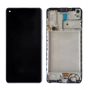 Dotyková deska Samsung A236 Galaxy A23 5G + LCD + rámeček black Service Pack - originál