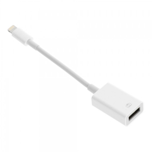 Adaptér Lightning 8-pin na USB OTG (female), barva bílá