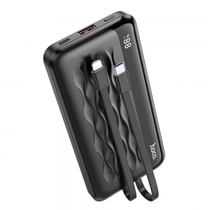 Externí baterie POWER BANK Hoco J90A, 10000mAh ,PD 20W, QC 3.0, 1x USB, USB Typ C, Micro USB, barva černá