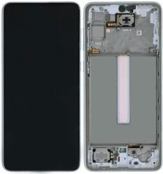Dotyková deska Samsung A336 Galaxy A33 5G + LCD + rámeček white Service Pack - originál