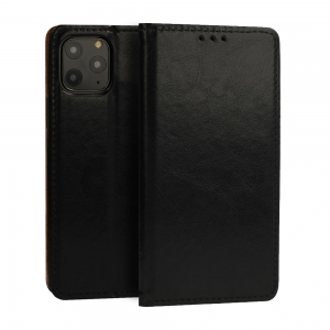 Pouzdro Book Leather Special iPhone 14 Pro Max, barva černá
