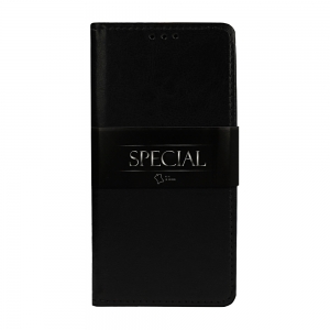 Pouzdro Book Leather Special iPhone 14 Plus, barva černá