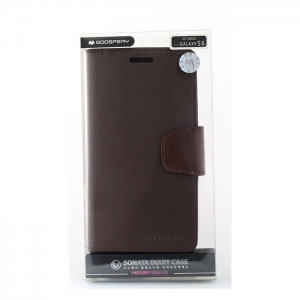 Pouzdro Sonata Diary Book Samsung G925 Galaxy S6 Edge, barva hnědá