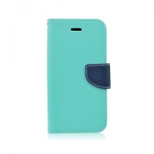 Pouzdro FANCY Diary iPhone 6, 6S barva světle modrá/modrá