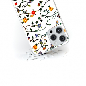 Pouzdro Back Case Flower iPhone 13 Pro (6,1) barva bílá