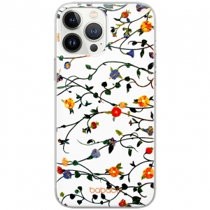 Pouzdro Back Case Flower iPhone 13 Pro, bílá