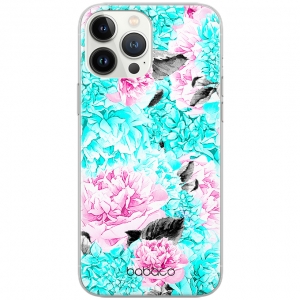 Pouzdro Back Case Flower iPhone 13 Pro Max, zelená