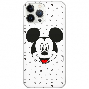 Pouzdro iPhone 14 (6,1) Mickey Mouse vzor 020, transparent