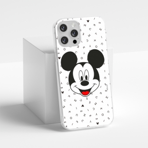 Pouzdro iPhone 12 Mini (5,4) Mickey Mouse vzor 020, transparent