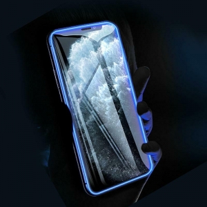 Tvrzené sklo Fluo iPhone 11, XR (6,1), barva modrá