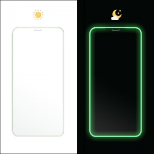 Tvrzené sklo Fluo iPhone 12, 12 Pro (6,1), barva zelená