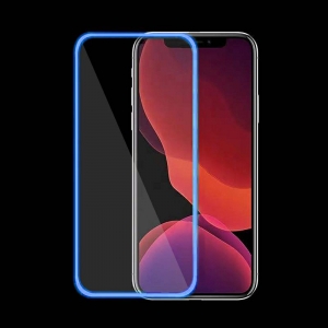 Tvrzené sklo Fluo iPhone 12, 12 Pro (6,1), barva modrá