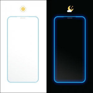 Tvrzené sklo Fluo iPhone 12, 12 Pro barva modrá
