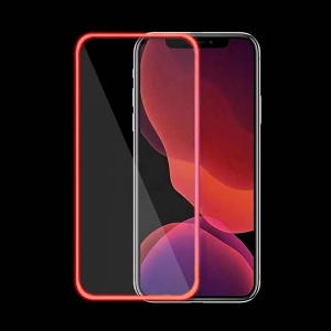Tvrzené sklo Fluo iPhone 12, 12 Pro barva červená