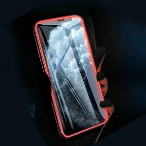 Tvrzené sklo Fluo iPhone 13, 13 Pro barva červená