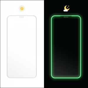 Tvrzené sklo Fluo iPhone 13, 13 Pro (6,1), barva zelená