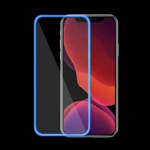 Tvrzené sklo Fluo iPhone 13, 13 Pro (6,1), barva modrá