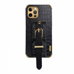 Pouzdro Back Case Croco Belt iPhone 13 Pro (6,1´´) black