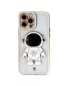 Pouzdro Back Case Spaceman iPhone 12 Pro Max (6,7´´) s funkcí stojánku, white