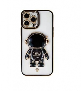 Pouzdro Back Case Spaceman iPhone X (5,8´´) s funkcí stojánku, black