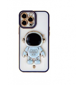 Pouzdro Back Case Spaceman iPhone 12 (6,1´´) s funkcí stojánku, blue