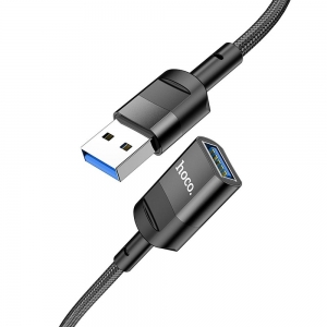 HOCO kabel USB (samice) / OTG na USB (samec) 5A U107 1,2m černý