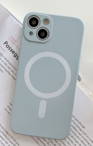 MagSilicone Case iPhone 14 - Light Grey