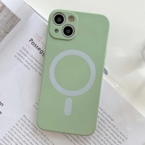 MagSilicone Case iPhone 14 PLUS - Light Green